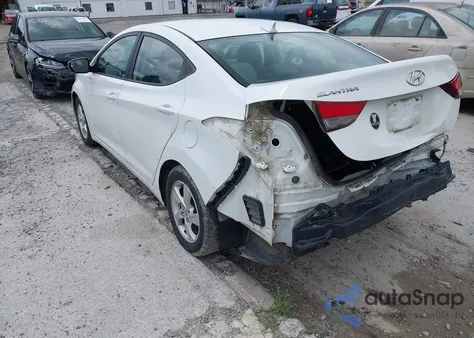 2014 Hyundai Elantra Se z USA, uszkodzony, nr VIN 5NPDH4AE9EH456939